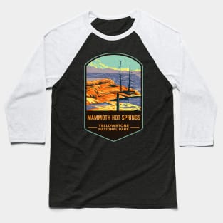 Mammoth Hot Springs Yellowstone National Park Baseball T-Shirt